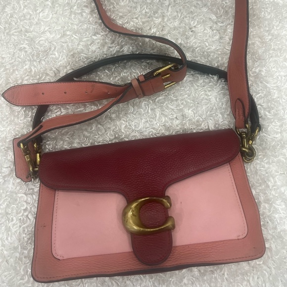 Coach Pink Tabby Shoulder Bag Colorblock Crossbody - Picture 14 of 14